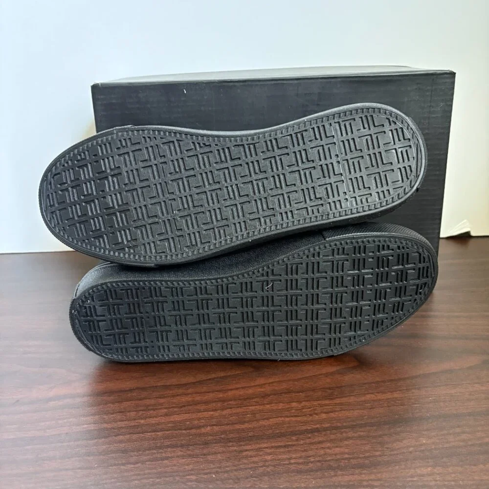 LONDON FOG Francis Low Slip-On Sneakers Shoes Dadcore Smart Casual Black 8.5